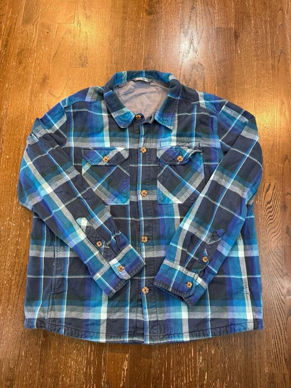 Stio Men's Plaid Heavyweight Hutkeeper Shacket, Size XL, 100% Organic Cotton